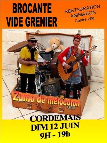 Affiche brocante cordemais 2017