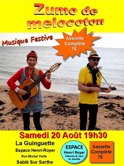Affiche la guinguette samedi 20 aout 2016